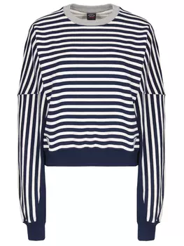 Хлопковая толстовка в полоску