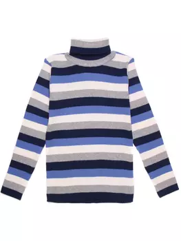 Хлопковая водолазка в полоску
