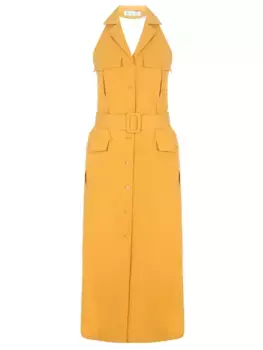 Хлопковое платье без рукавов