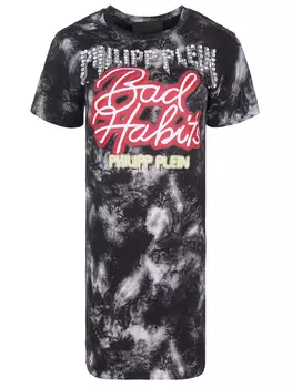 Хлопковое платье с декором PHILIPP PLEIN