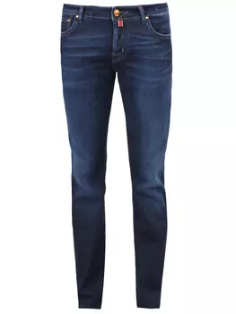 Хлопковые джинсы-слим