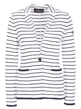 Хлопковый блейзер в полоску