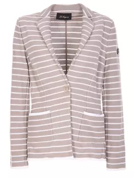 Хлопковый блейзер в полоску