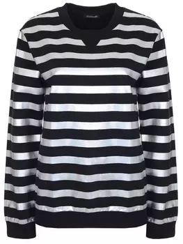 Хлопковый свитшот в полоску
