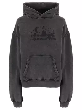 Худи хлопковое ALEXANDER WANG