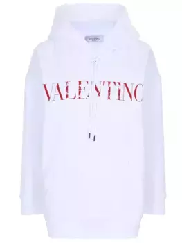 Худи хлопковое с кружевом