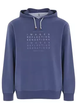 Худи хлопковое с принтом