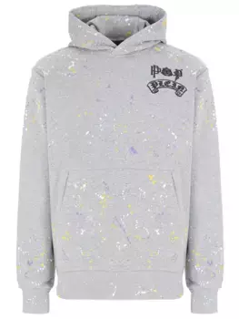 Худи хлопковое с принтом PHILIPP PLEIN