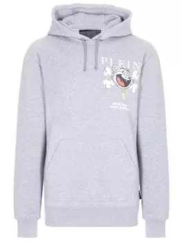Худи хлопковое с принтом PHILIPP PLEIN