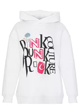 Худи хлопковое с принтом POLINA MIRCHEVA