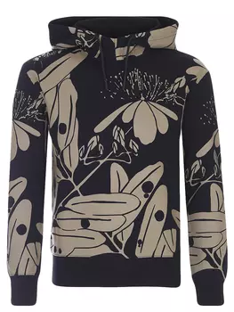 Худи трикотажное с принтом