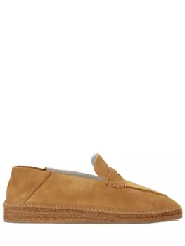 Эспадрильи замшевые