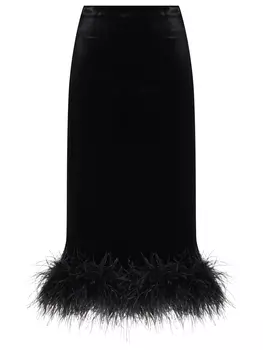 Юбка бархатная