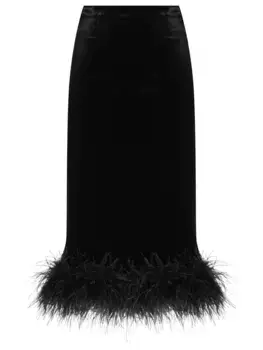 Юбка бархатная