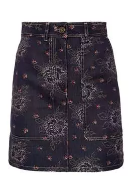 Юбка джинсовая с принтом ETRO