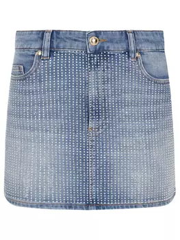 Юбка джинсовая со стразами JUST CAVALLI