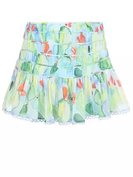 Юбка хлопковая с принтом