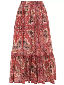 Юбка хлопковая с принтом ETRO