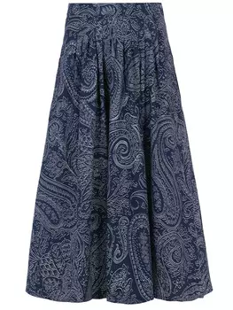 Юбка хлопковая с принтом ETRO