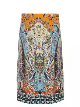 Юбка хлопковая с принтом ETRO