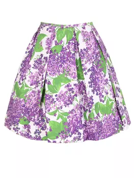 Юбка хлопковая с принтом MICHAEL KORS