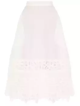 Юбка хлопковая с шитьем