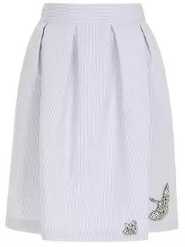 Юбка хлопковая в полоску L'EDITION