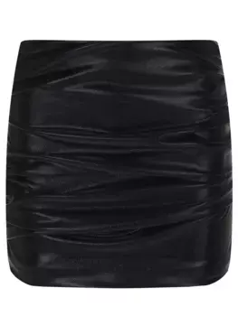 Юбка из экокожи