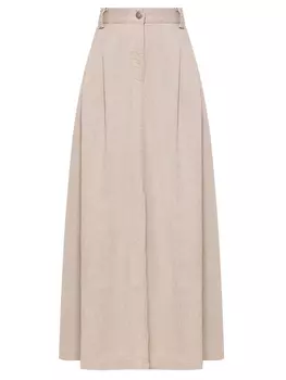 Юбка из хлопка и льна