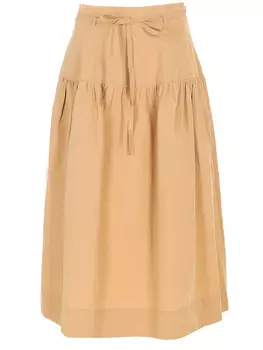 Юбка из хлопка и льна ULLA JOHNSON