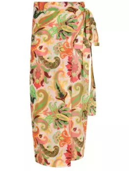 Юбка из хлопка и шелка