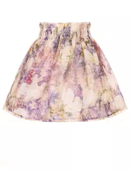 Юбка из шелка и льна ZIMMERMANN