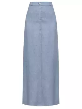 Юбка из вискозы и льна