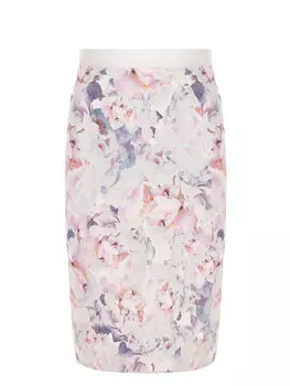 Юбка из вискозы с принтом FRANCESCO SCOGNAMIGLIO