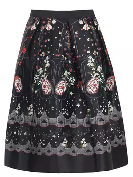 Юбка из вискозы с принтом PICCIONE.PICCIONE