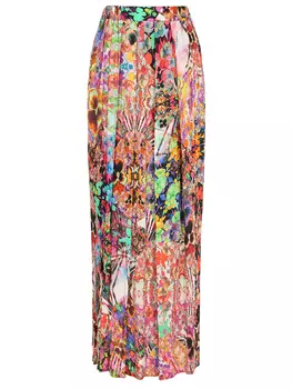 Юбка из вискозы с принтом ROBERTO CAVALLI