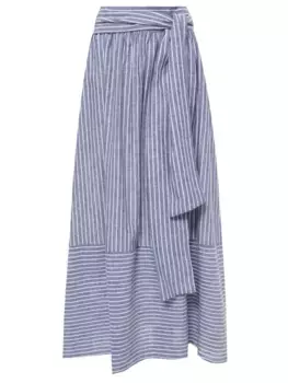 Юбка изо льна и хлопка