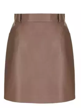 Юбка кожаная