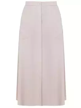 Юбка-миди однотонная