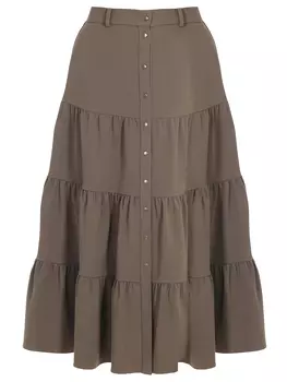 Юбка однотонная