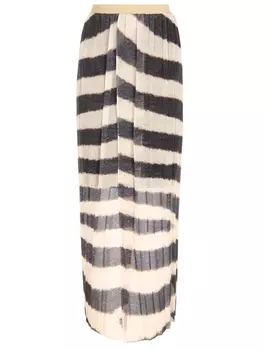 Юбка плиссированная с принтом FUZZI