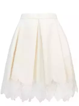 Юбка с кружевной отделкой