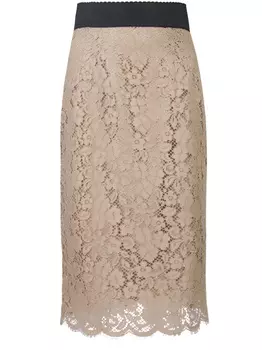 Юбка с кружевом DOLCE & GABBANA