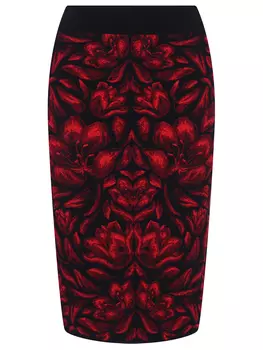 Юбка с принтом ALEXANDER MCQUEEN