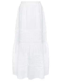 Юбка с вышивкой 120% LINO