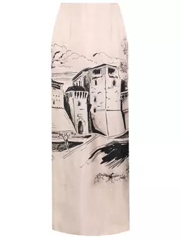 Юбка шелковая ALBERTA FERRETTI