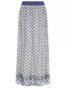 Юбка шелковая с принтом PHILOSOPHY