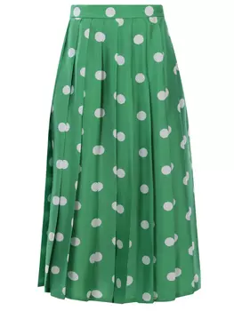 Юбка шелковая в горох ALEXANDER TEREKHOV