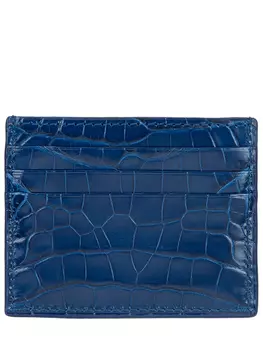 Кардхолдер из кожи крокодила BARDINI