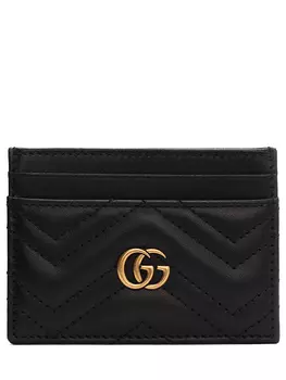 Кардхолдер кожаный GG Marmont GUCCI